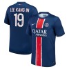 Maillot de Supporter Paris Saint-Germain Lee Kang In 19 Domicile 2024-25 Pour Homme